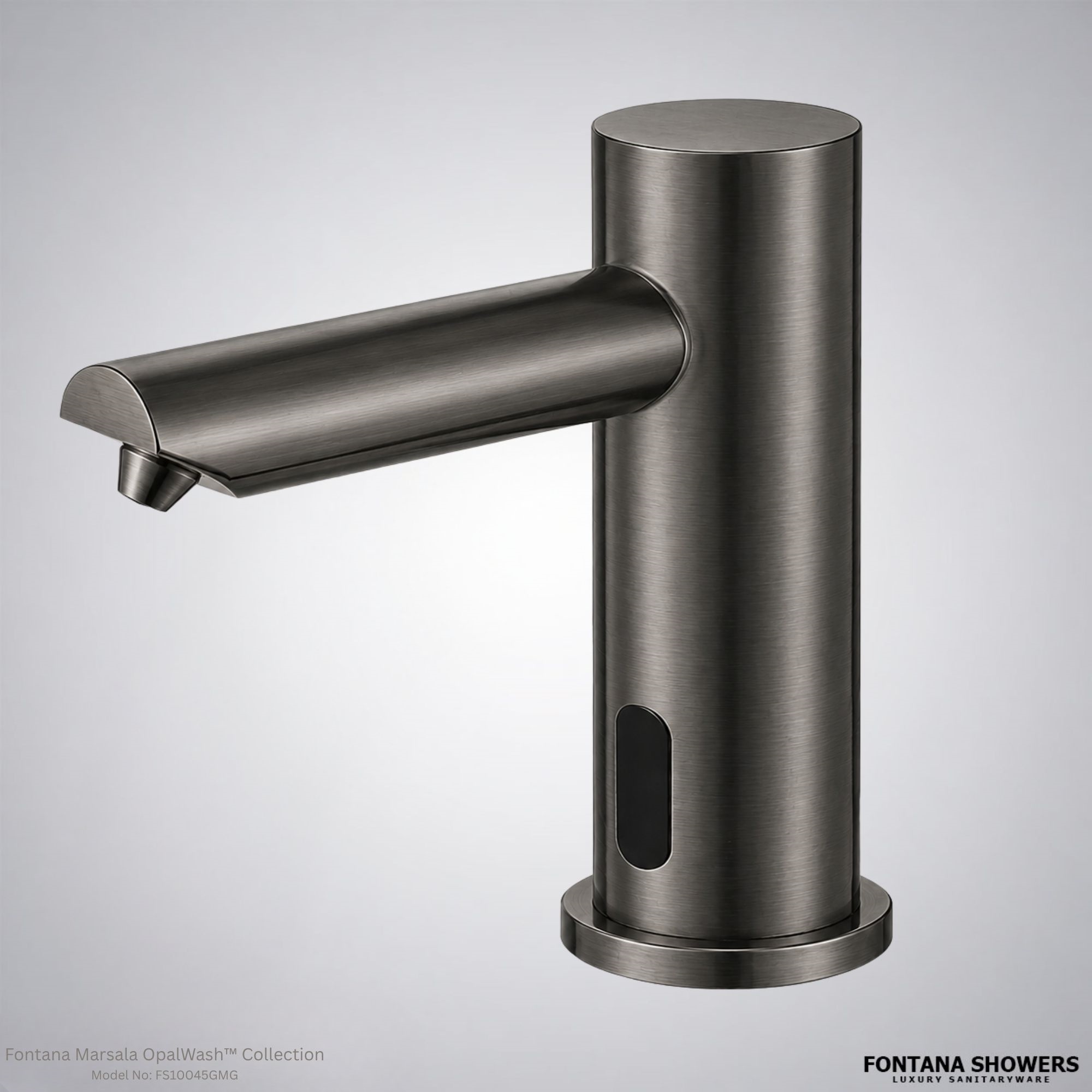 Fontana Marsala OpalWash Collection Gun Metal Gray Sensor Soap Dispenser